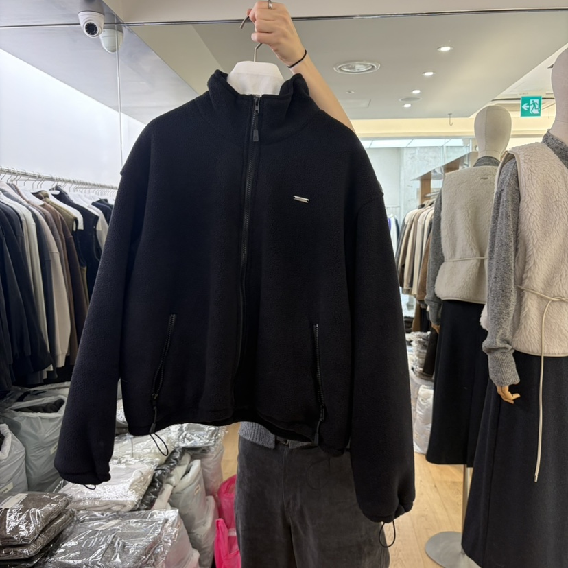 OPPER-simplebeige韓國直郵26秋冬立領搖粒絨夾克拉鏈開合口袋OPPER-simplebeige夾克圖色3