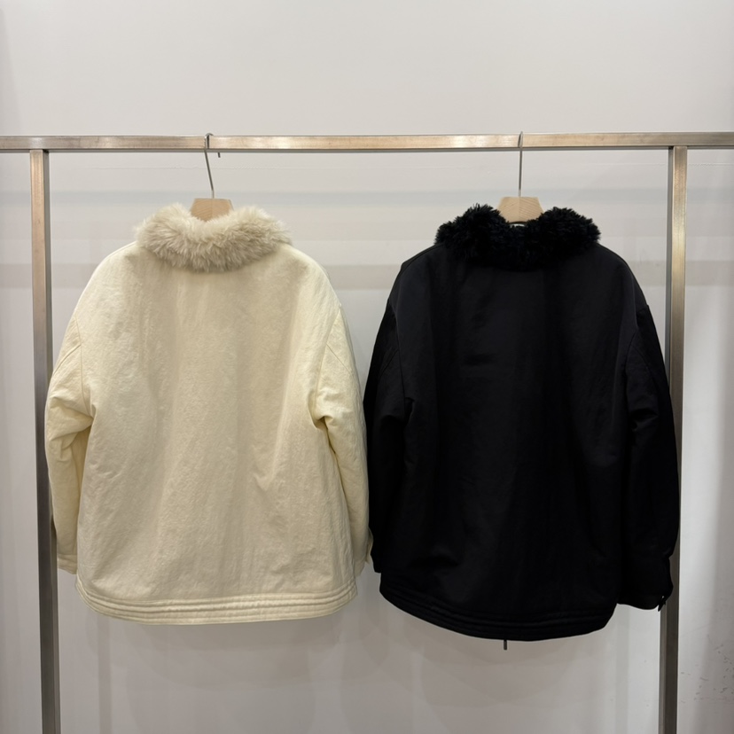 THE EYL東大門實拍26秋冬毛領短款保暖棉服短款棉服毛領可拆拉THE EYL短款棉服