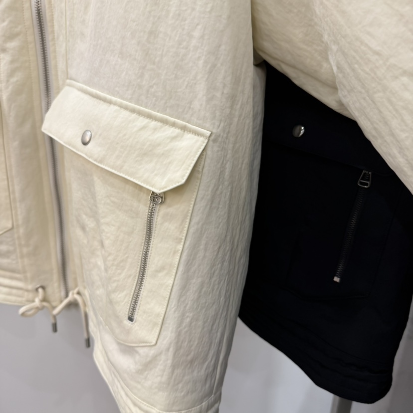 THE EYL東大門實拍26秋冬毛領短款保暖棉服短款棉服毛領可拆拉THE EYL短款棉服