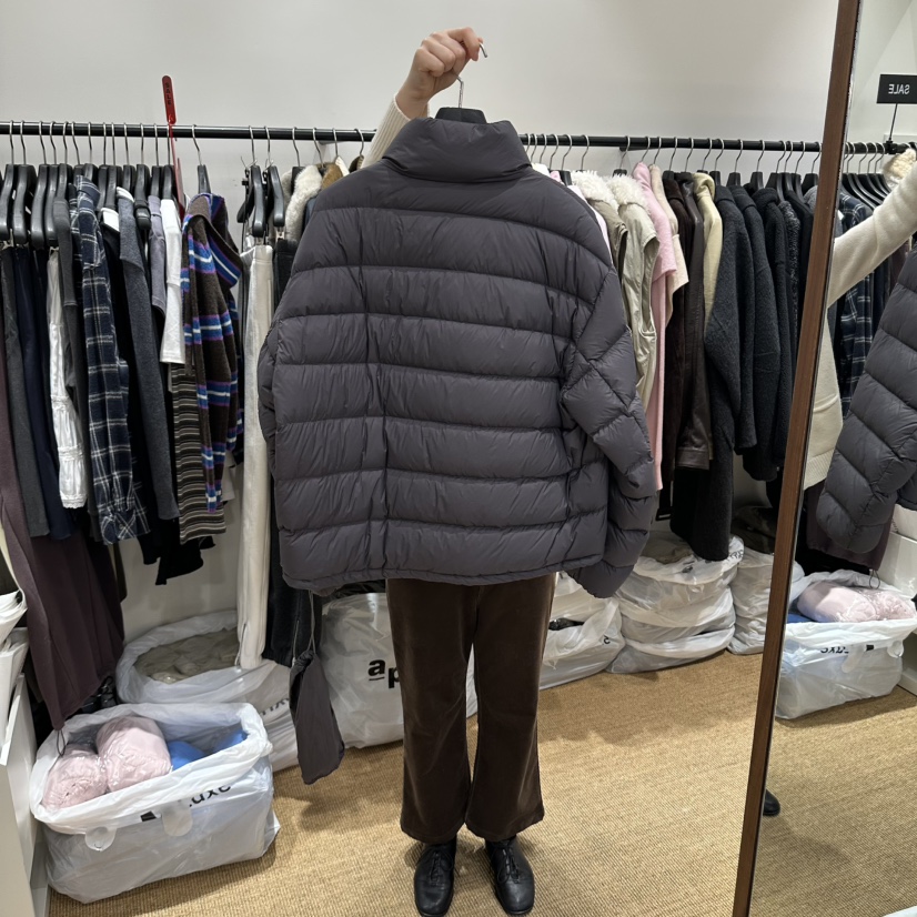 GARDEN LAYER韓國直郵26秋冬短款鵝絨服短款羽絨服拉鏈開合羽GARDEN LAYER短款羽絨服