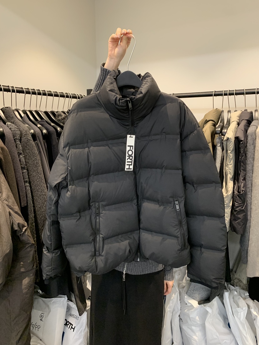 FORTH東大門代購26秋冬短款立領羽絨服短款羽絨服羽絨服口袋立FORTH短款羽絨服圖色2