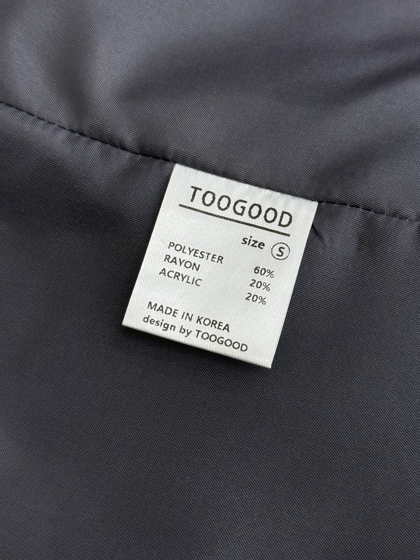 TOOGOOD東大門代購26秋季松緊腰直筒毛呢中裙半身裙中短裙口袋TOOGOOD半身裙/中短裙