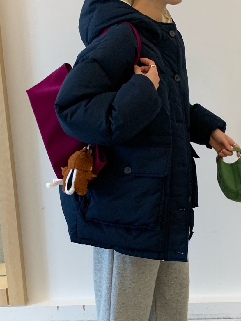 COBALT BLUE東大門代購26秋季短款連帽棉服短款棉服羽絨服口袋COBALT BLUE短款棉服