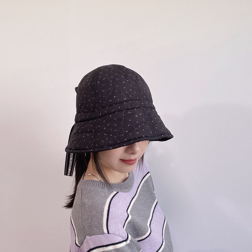 LOVELY HAT東大門代購26秋季絎縫碎花漁夫帽 日常搭配帽子絎縫LOVELY HAT帽子