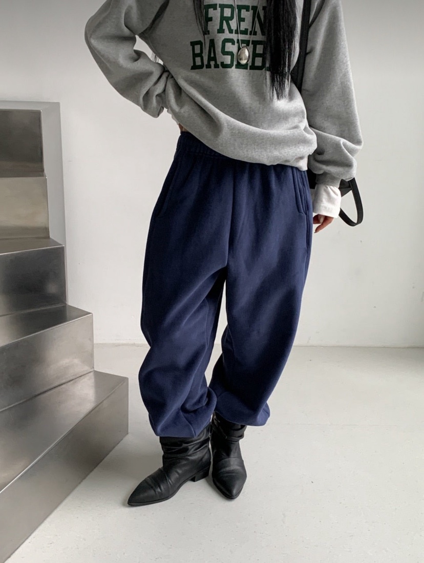ARTE STUDIO東大門直郵26秋冬加絨束腳褲休閑褲加絨抓絨抽繩運ARTE STUDIO休閑褲