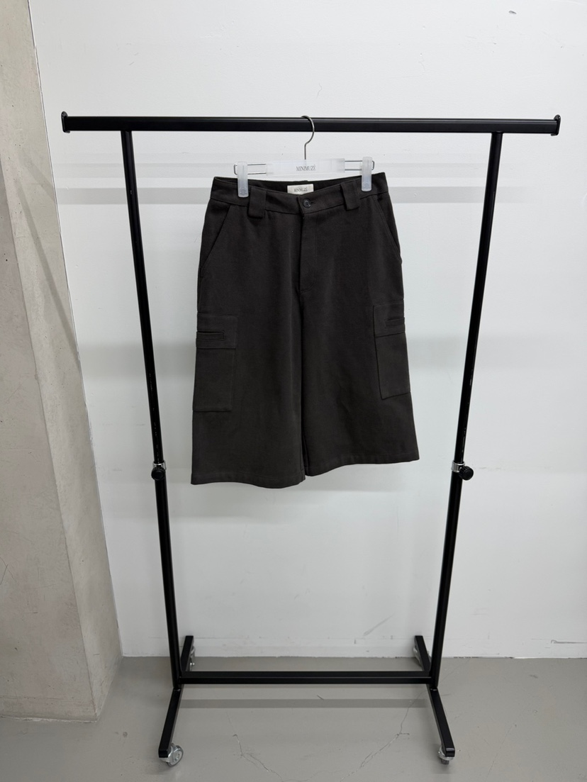 MINIMUZE東大門實拍26秋季寬松工裝中褲 冬季休閑款短褲工裝高MINIMUZE短褲圖色2