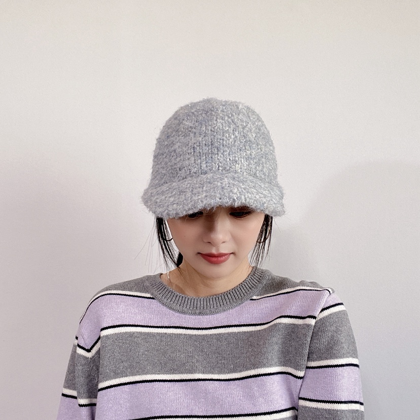 LOVELY HAT東大門代購26秋冬系帶毛絨鴨嘴帽 秋冬保暖帽子系帶LOVELY HAT帽子