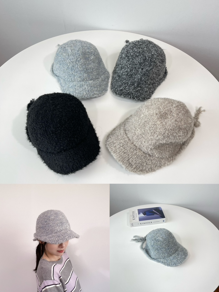 LOVELY HAT東大門代購26秋冬系帶毛絨鴨嘴帽 秋冬保暖帽子系帶LOVELY HAT帽子