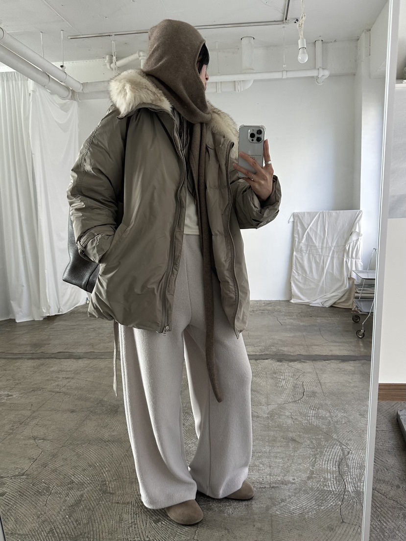 LE VASE東大門代購26秋季毛領腰帶短棉服短款棉服可調節羽絨服LE VASE短款棉服