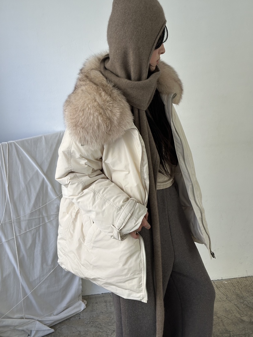 LE VASE東大門代購26秋季毛領腰帶短棉服短款棉服可調節羽絨服LE VASE短款棉服