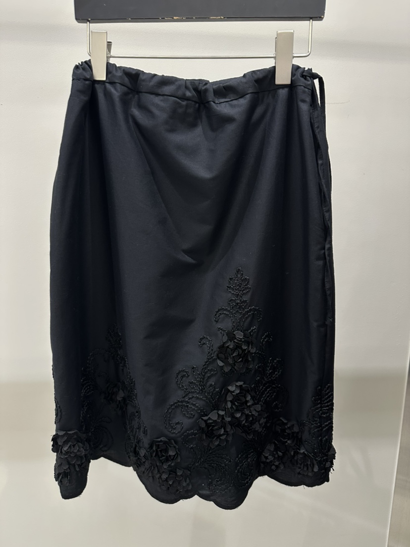 ARTE STUDIO東大門代購26秋季刺繡花飾中長裙半身裙中短裙刺繡ARTE STUDIO半身裙/中短裙圖色3