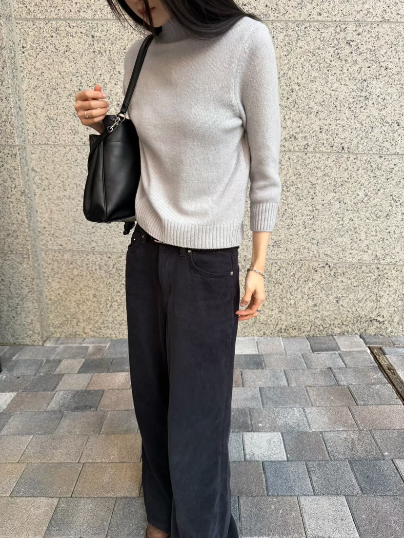 ARKIE/TAF東大門直郵26秋季加絨闊腿休閑褲 日常加絨不含腰帶ARKIE/TAF休閑褲