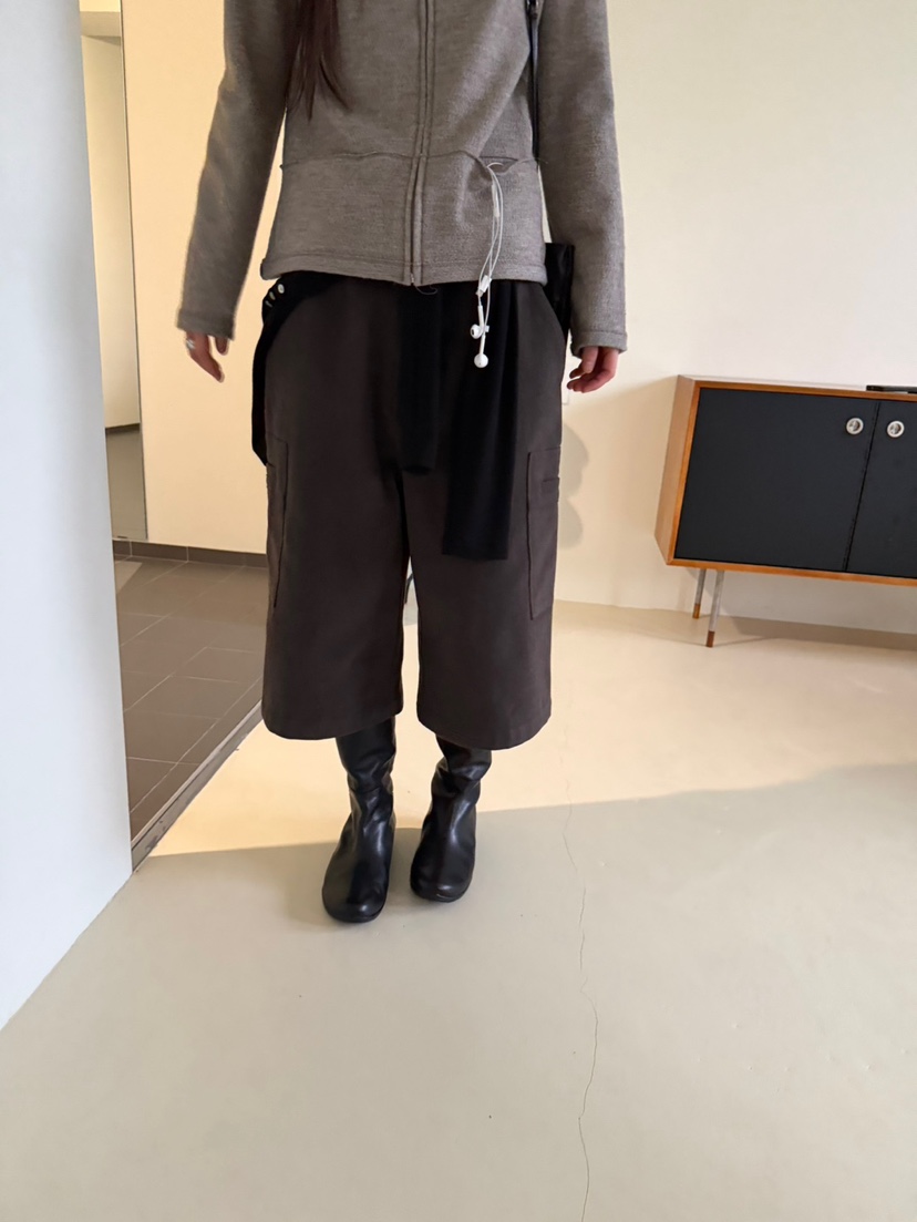 MINIMUZE東大門代購26秋季立領拉鏈針織衛衣拉鏈開合口袋立領MINIMUZE衛衣