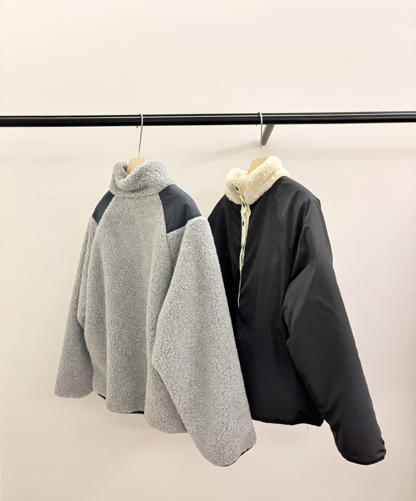 JADE MARKET/JADE SEOUL韓國代購26秋季拼色搖粒絨衛衣插肩袖JADE MARKET/JADE SEOUL衛衣