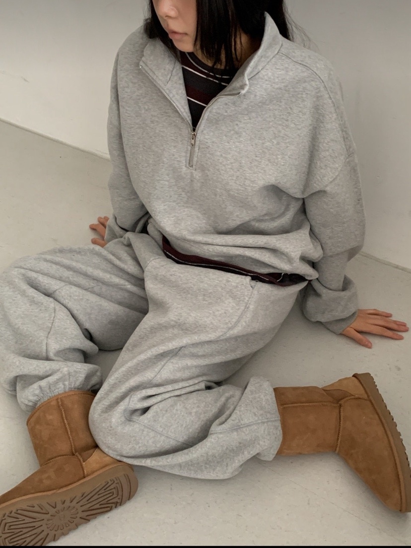 ARTE STUDIO東大門直郵26秋冬半拉鏈立領衛衣半拉鏈立領落肩羅ARTE STUDIO衛衣