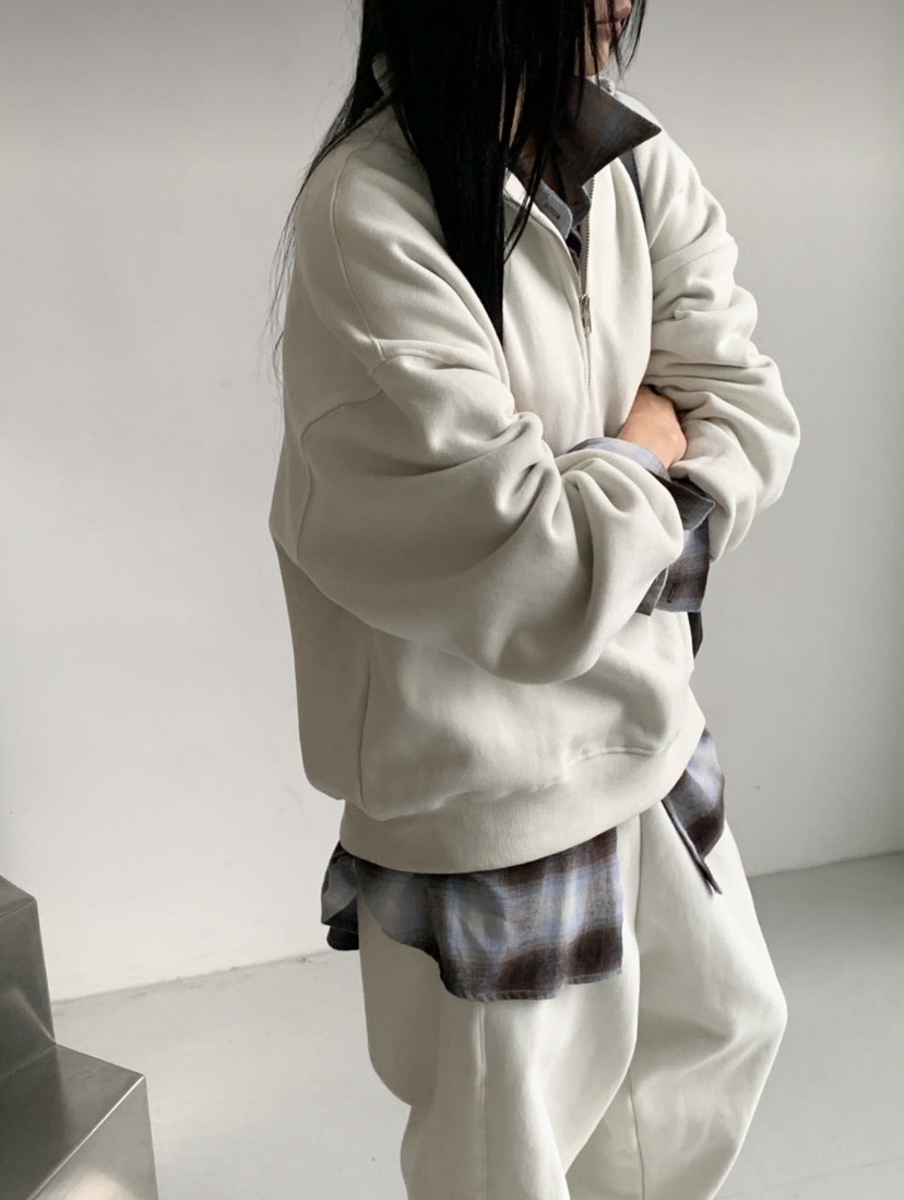 ARTE STUDIO東大門直郵26秋冬半拉鏈立領衛衣半拉鏈立領落肩羅ARTE STUDIO衛衣