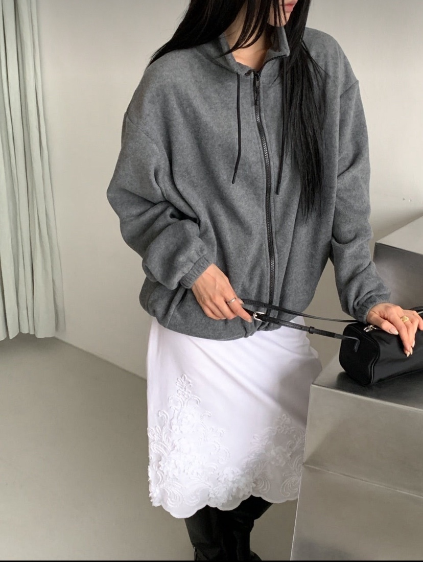 ARTE STUDIO韓國直郵26秋冬立領抓絨拉鏈夾克拉鏈開合口袋立領ARTE STUDIO夾克