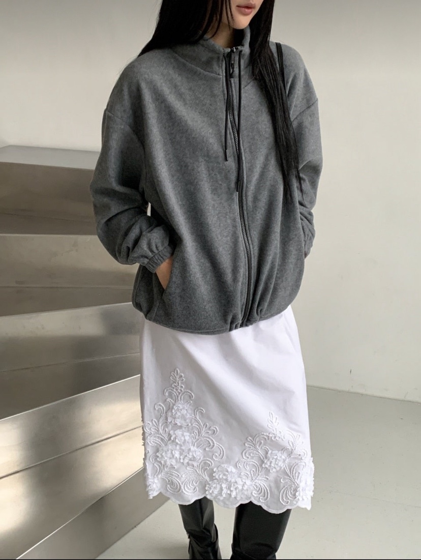 ARTE STUDIO韓國直郵26秋冬立領抓絨拉鏈夾克拉鏈開合口袋立領ARTE STUDIO夾克