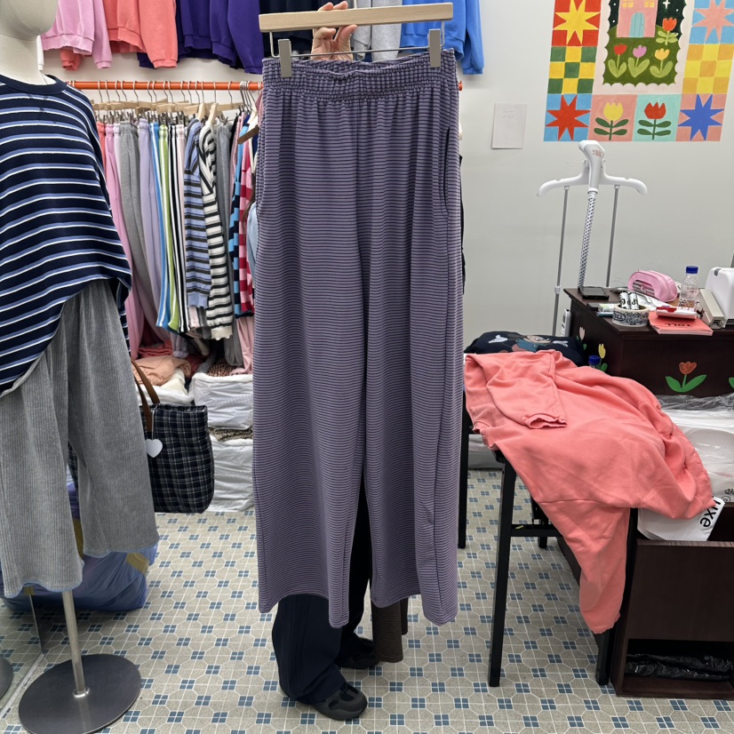 TOLL韓國直郵26秋季條紋直筒休閑褲 盧卡斯口袋直筒TOLL休閑褲圖色2