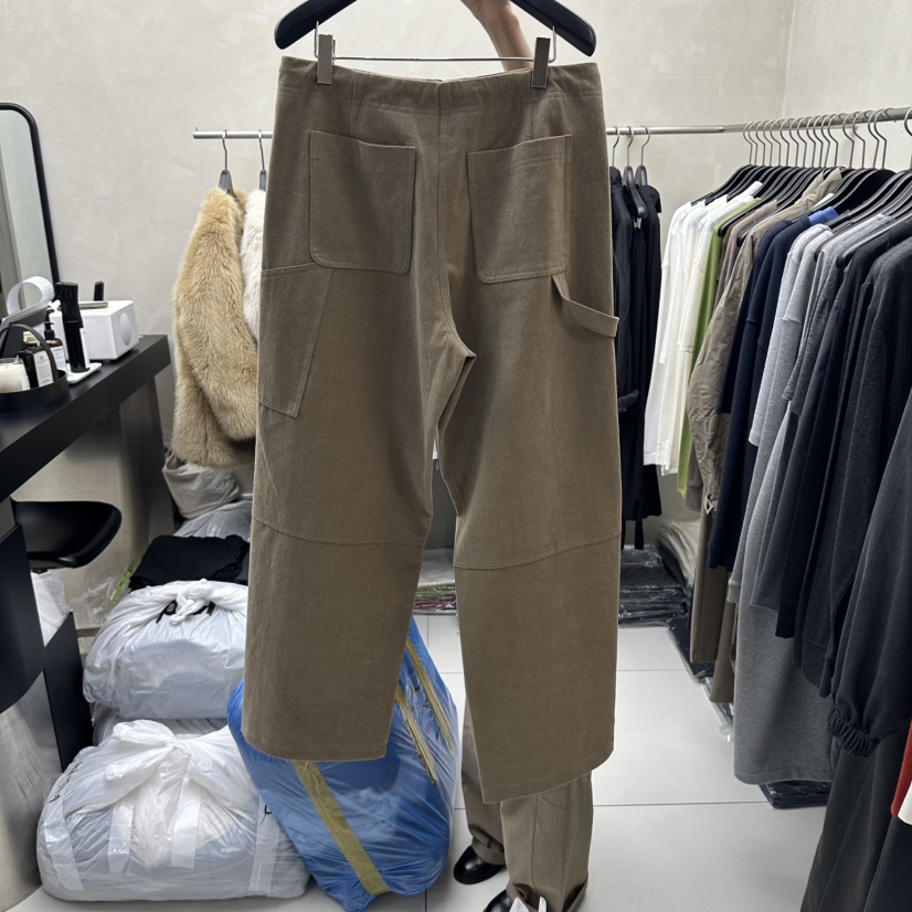 MARINER韓國直郵26秋季抽繩工裝休閑褲口袋工裝抽繩直筒寬松MARINER休閑褲