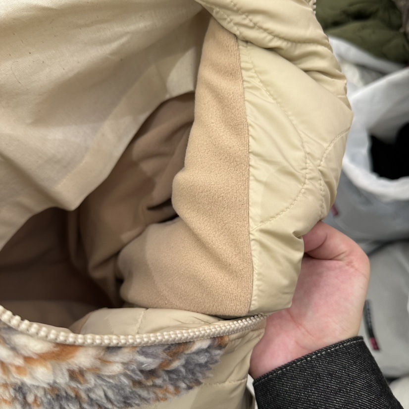 JUDYQUE韓國代購26秋冬北歐拼接短棉服短款棉服可調節羽絨服北JUDYQUE短款棉服