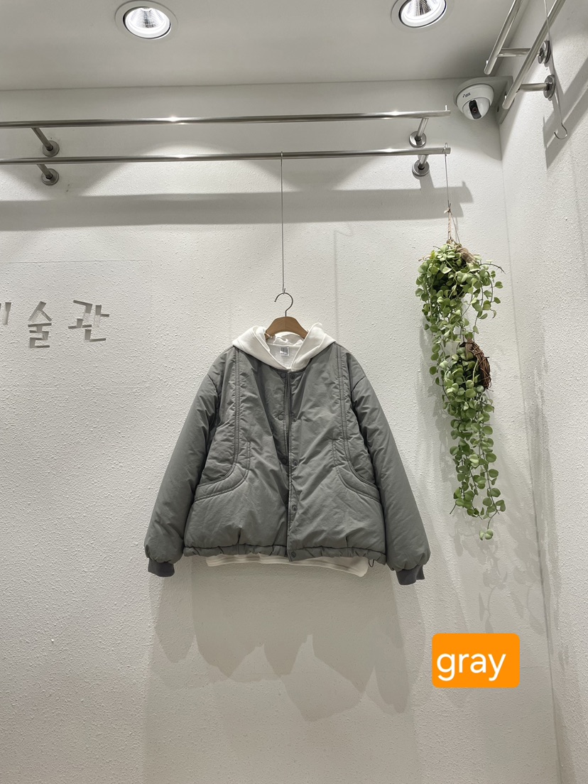 GALLERY韓國直郵26秋季短款口袋棉服短款棉服不含內搭可調節口GALLERY短款棉服圖色1