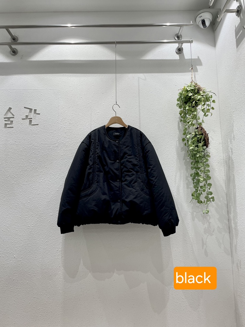 GALLERY韓國直郵26秋季短款口袋棉服短款棉服不含內搭可調節口GALLERY短款棉服圖色3