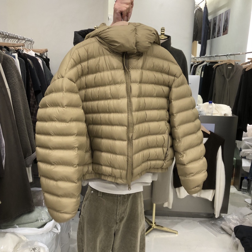 take your time東大門實拍26秋冬短款連帽鴨絨兩面穿外套短款take your time短款羽絨服圖色1