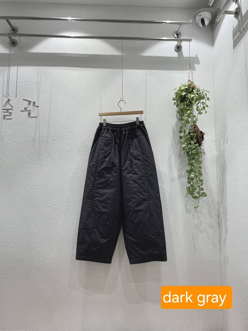 GALLERY韓國直郵26秋季夾棉闊腿休閑褲棉質寬松GALLERY休閑褲圖色3