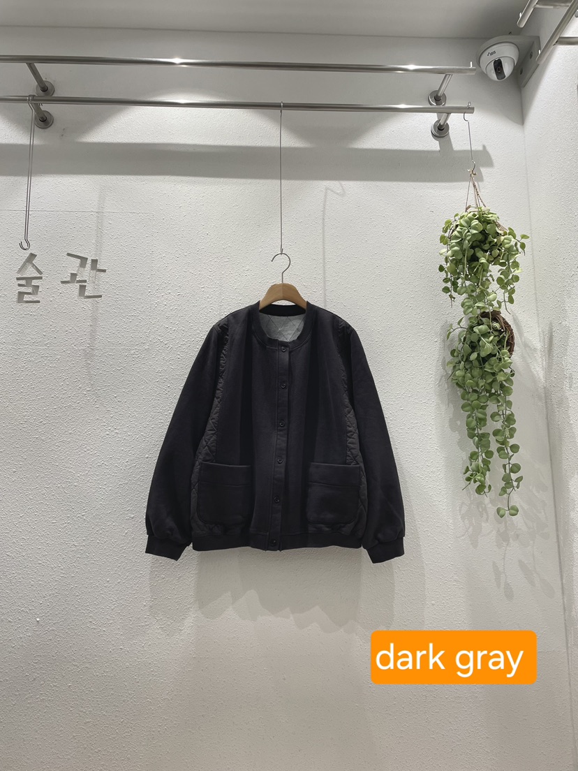 GALLERY東大門直郵26秋冬菱形絎縫圓領開衫單排扣圓領開衫絎縫GALLERY開衫圖色2