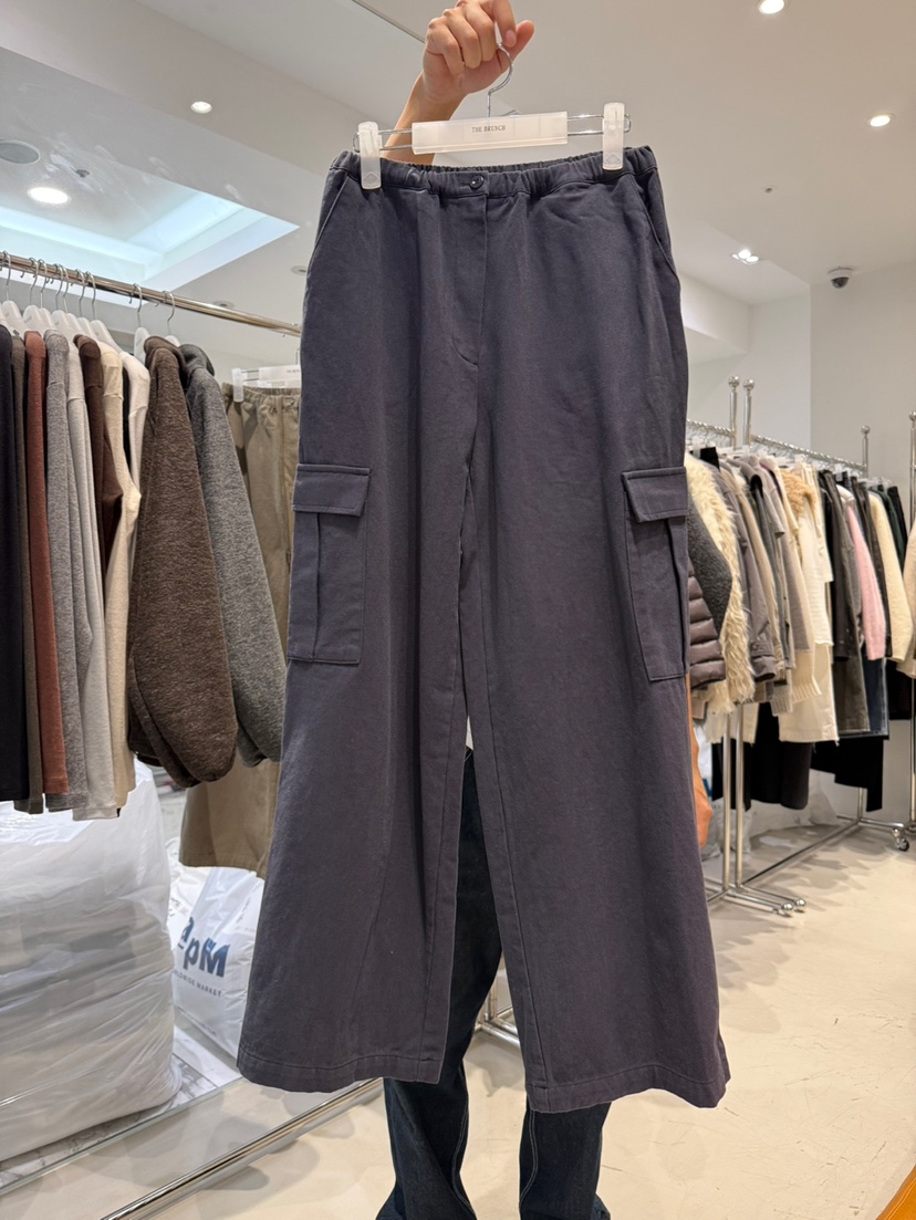 THE BRUNCH韓國直郵26秋季闊腿工裝休閑褲口袋工裝直筒THE BRUNCH休閑褲圖色2