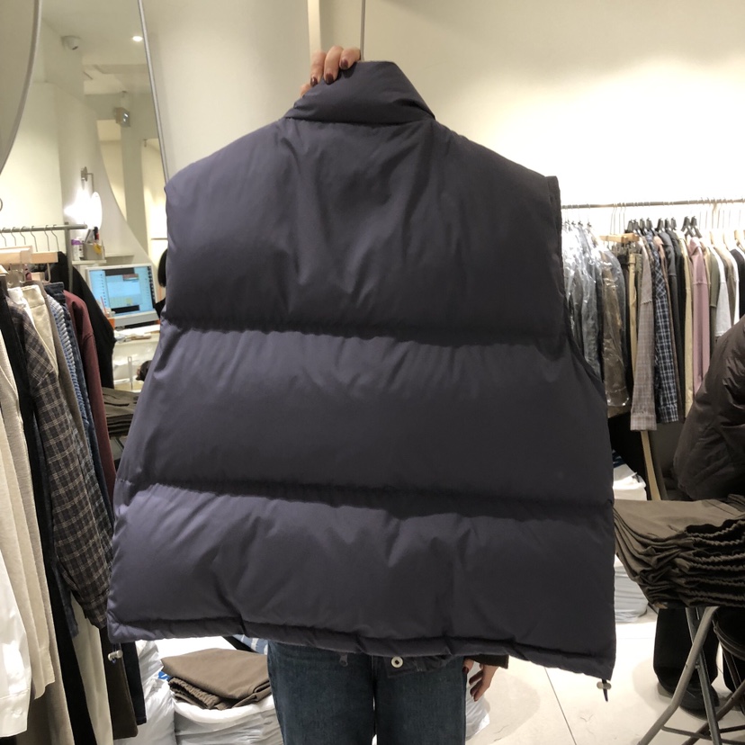 NAVY BURST韓國直郵26秋冬立領羽絨馬甲加厚立領按扣填充鴨絨NAVY BURST馬甲