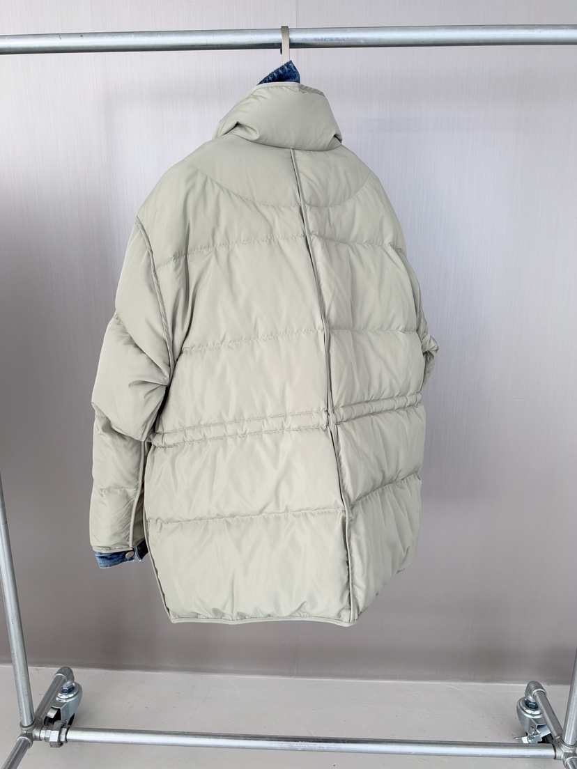 EDITION-P韓國代購26秋季立領抽繩棉服長款棉服可調節口袋立領EDITION-P長款棉服