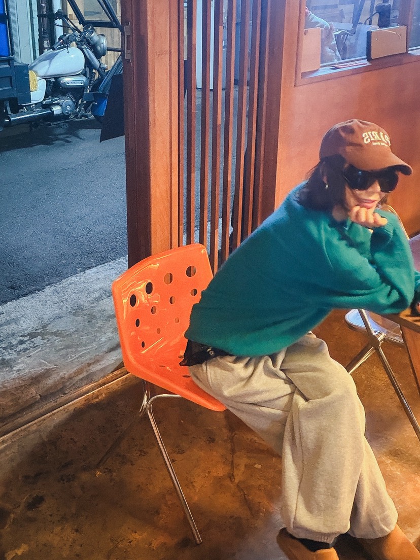 PARIS MATCH東大門代購26秋冬松緊腰闊腿隧道休閑褲闊腿褲PARIS MATCH休閑褲