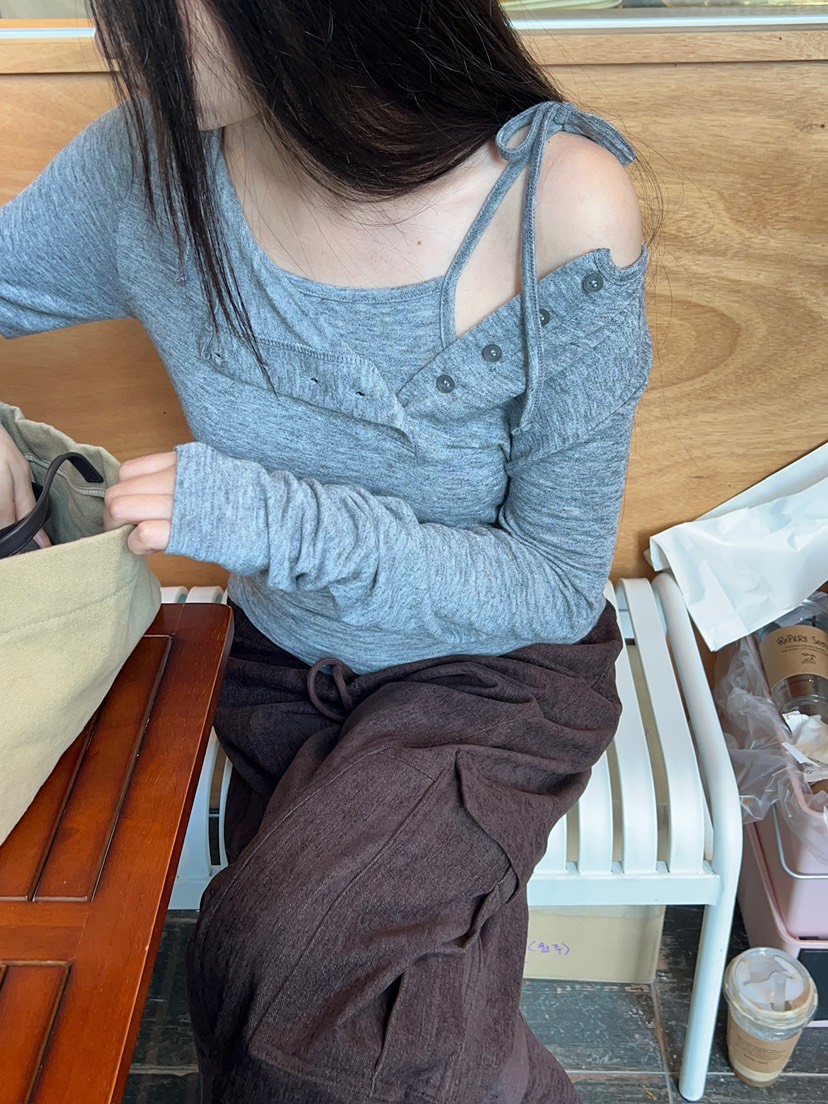ANOTHER AVENUE東大門代購26秋季系帶針織吊帶背心系帶修身ANOTHER AVENUE吊帶/背心