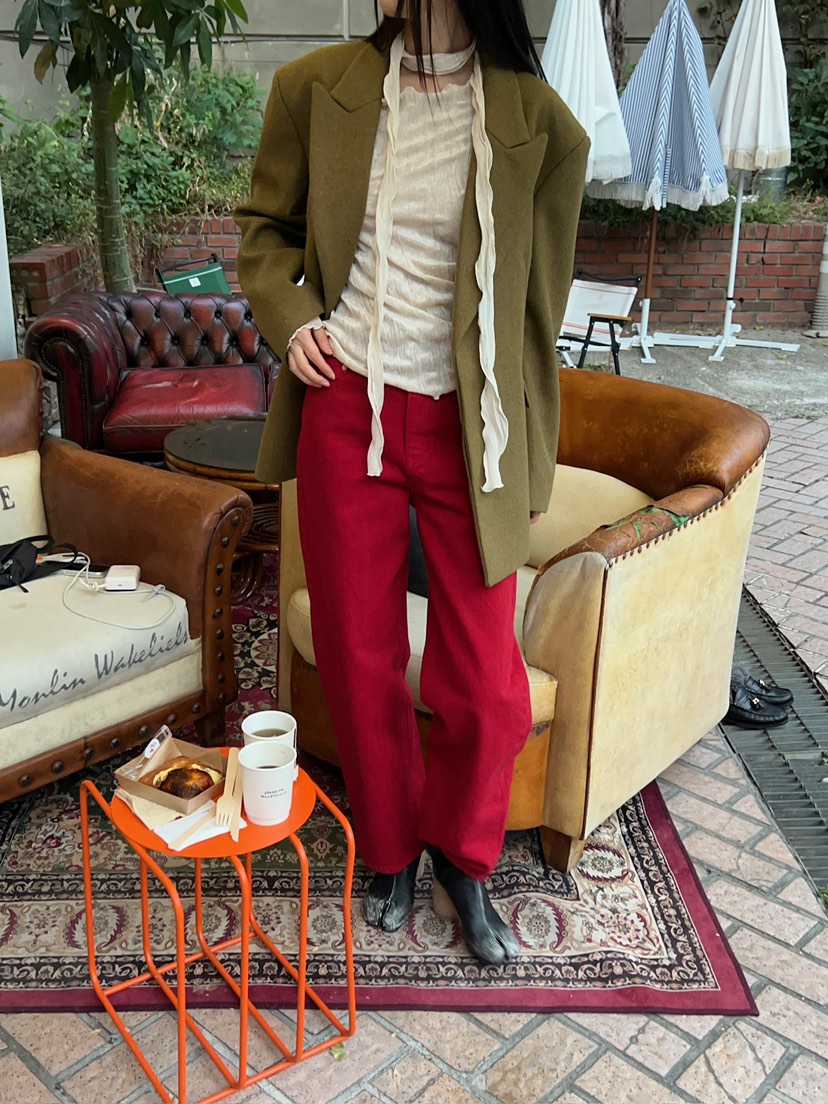 ANOTHER AVENUE韓國代購26秋冬絲絨脖帶褶皺修身長袖T恤天鵝絨ANOTHER AVENUE長袖T恤