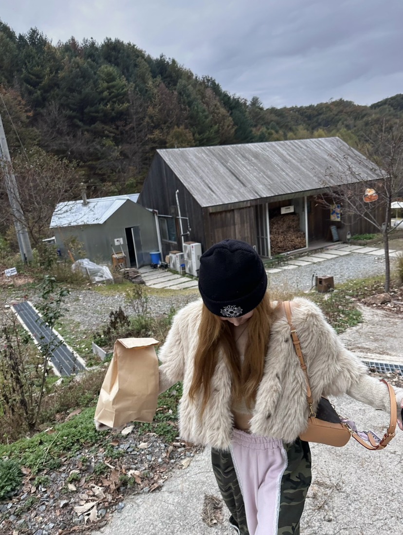 ZEROZERO東大門實拍26秋冬短款雜色皮草外套短款大衣不含內搭ZEROZERO短款大衣