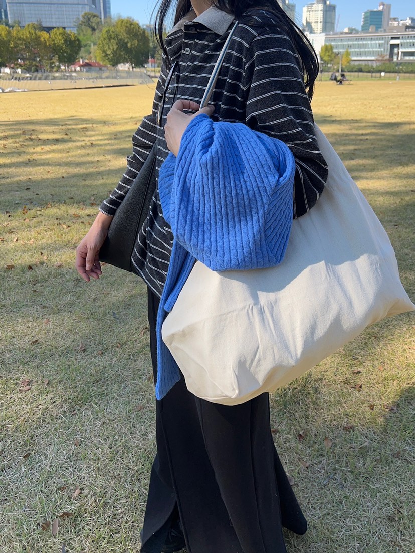 ANOTHER AVENUE韓國代購26秋季撞色翻領條紋長袖T恤落肩撞色翻ANOTHER AVENUE長袖T恤