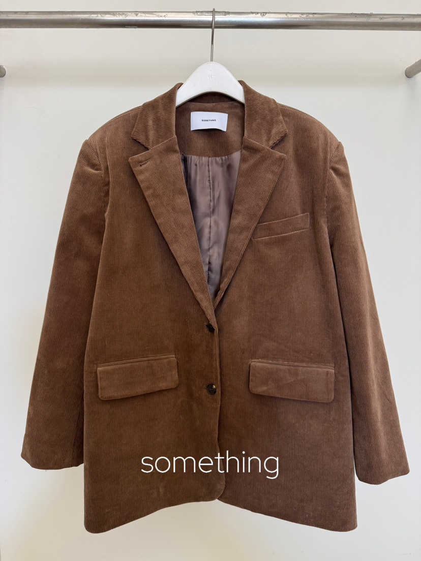 SOMETHING-L/FANCY東大門直郵26秋冬燈芯絨西裝外套夾克寬松SOMETHING-L/FANCY夾克圖色2