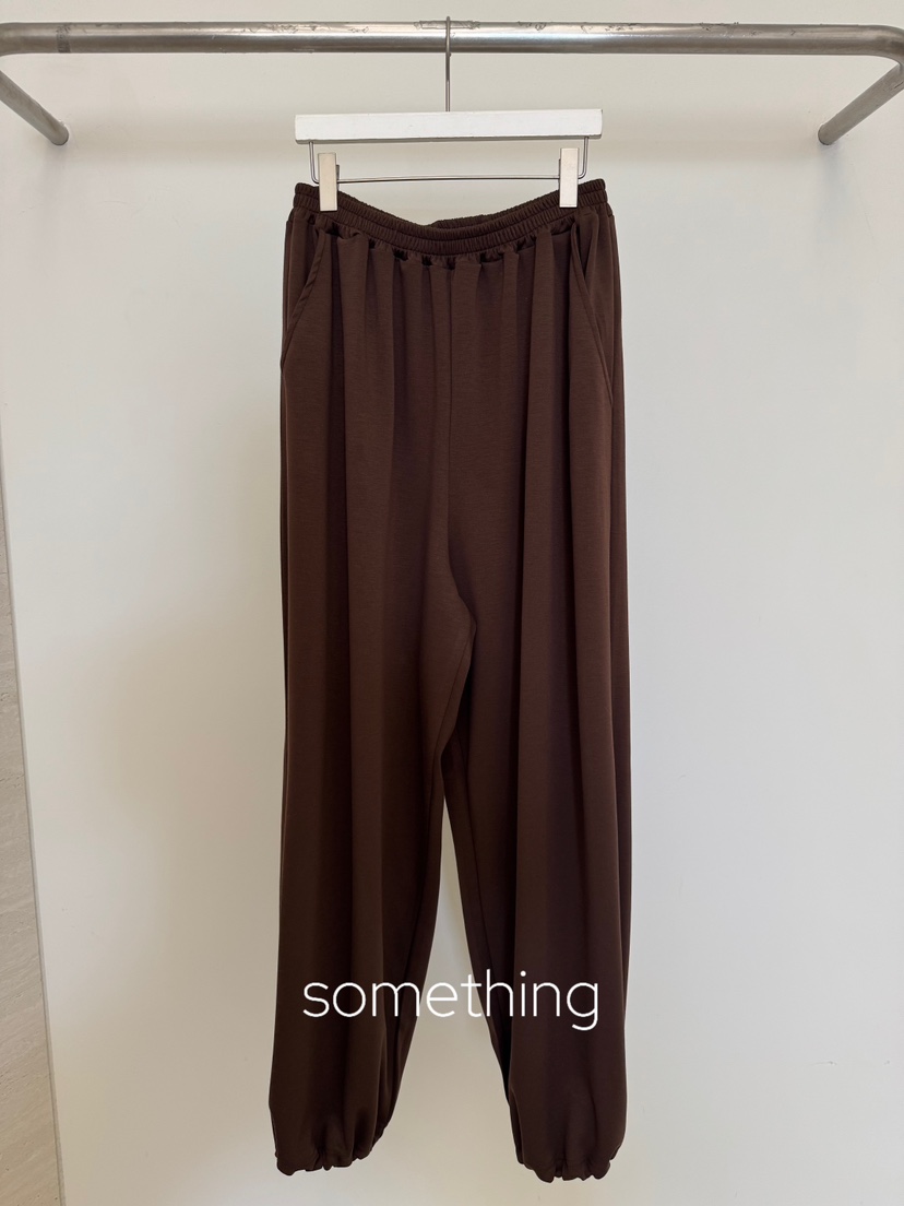 SOMETHING-L/FANCY東大門直郵26秋季束腳休閑鹽色褲休閑褲寬松SOMETHING-L/FANCY休閑褲圖色2