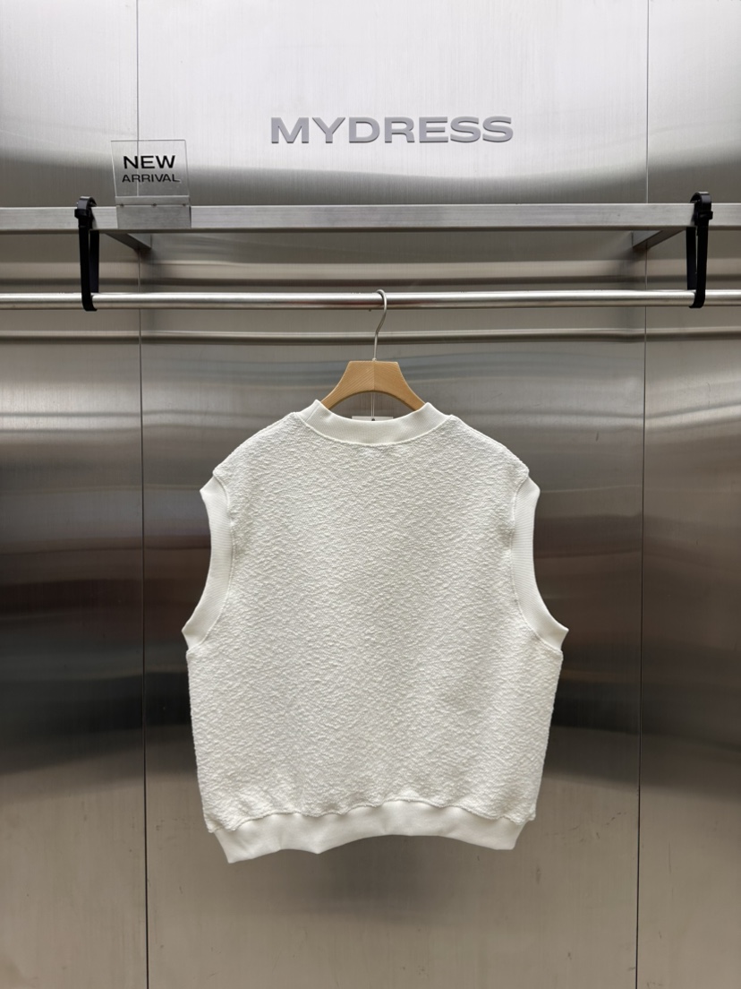 MYDRESS東大門代購26秋季粗花呢圓領無袖背心吊帶圓領無袖MYDRESS吊帶/背心