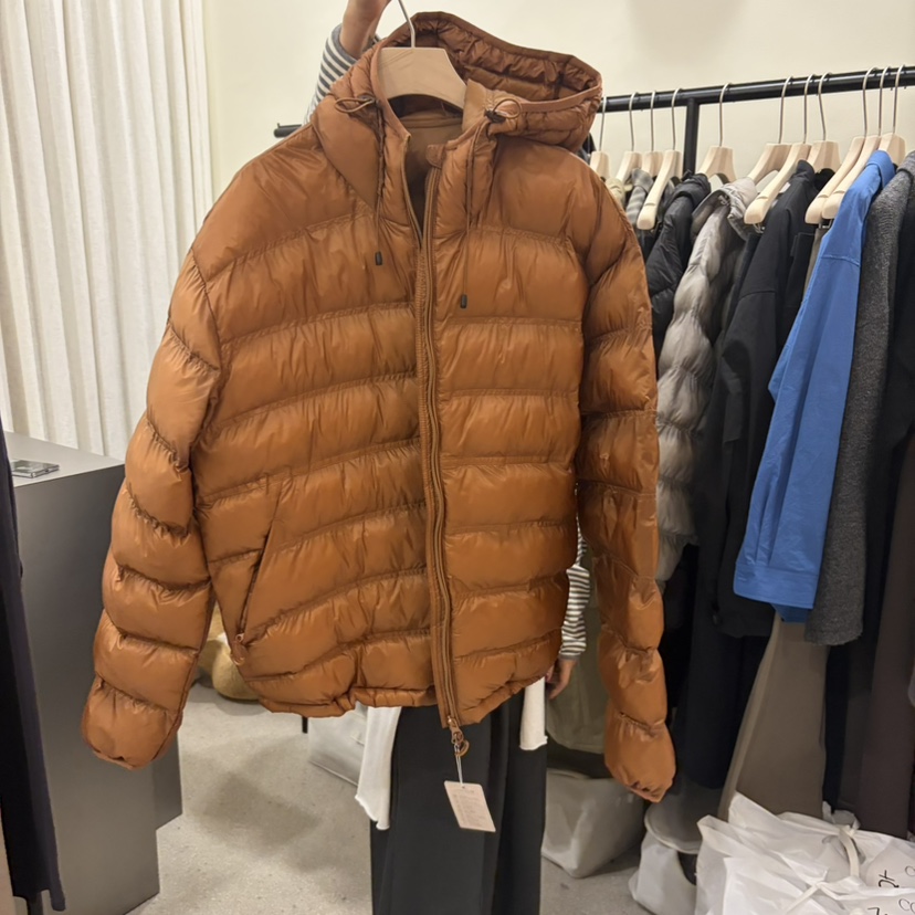 COMETE韓國直郵26秋冬短款連帽絎縫棉服短款棉服羽絨服口袋棉COMETE短款棉服圖色1