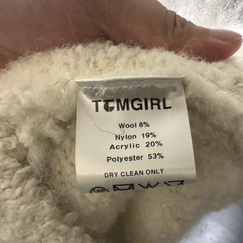 TOMGIRL東大門代購26秋季卷毛直筒短款保暖短裙直筒短款TOMGIRL短裙