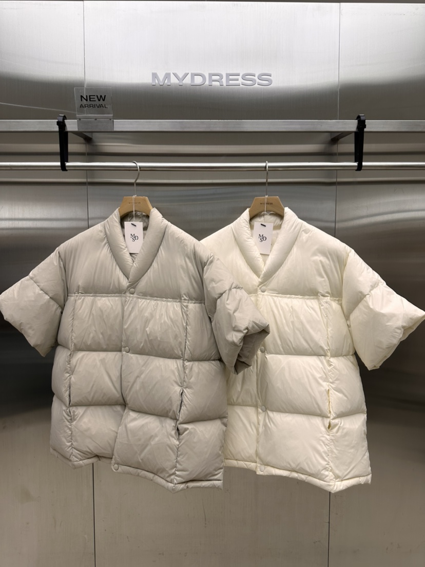 MYDRESS東大門直郵26秋季方格絎縫面包羽絨服短款羽絨服羽絨服MYDRESS短款羽絨服