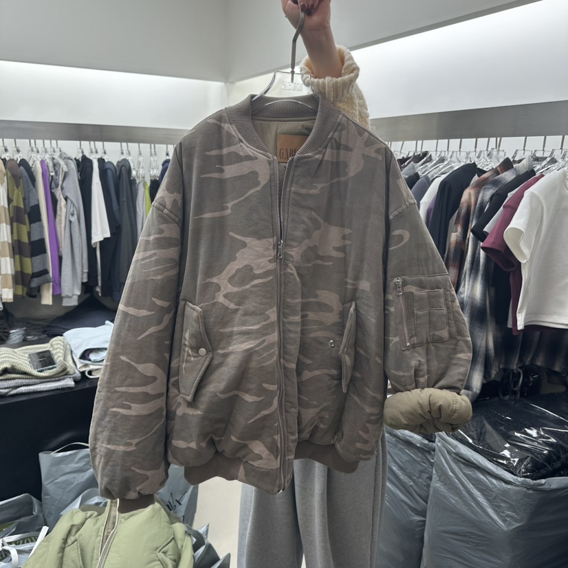 GABIZON東大門直郵26秋季短款兩面穿飛行棉服 街頭風短款棉服棉服兩面穿GABIZON短款棉服圖色2