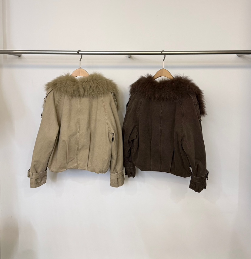 TEWNTY FOUR SEVEN24-7東大門實拍26秋冬短款毛領羽絨服短款羽TEWNTY FOUR SEVEN24-7短款羽絨服