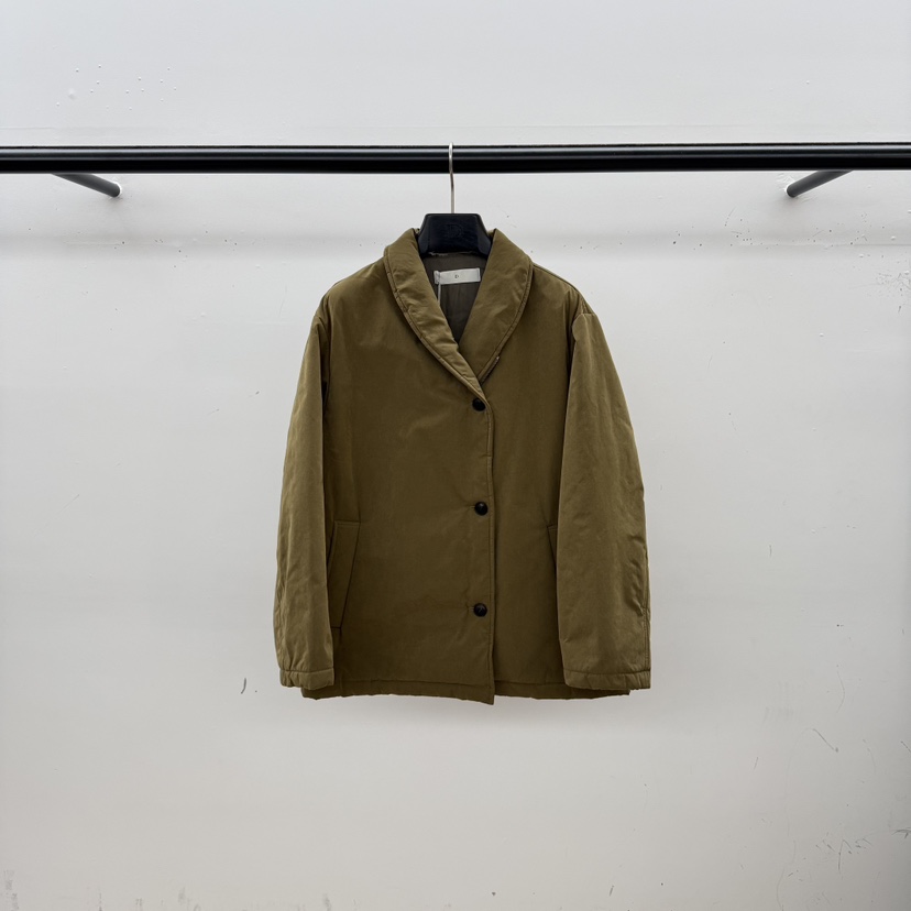 ID東大門直郵26秋冬青果領短款羽絨服單排三粒扣羽絨服ID短款羽絨服圖色1