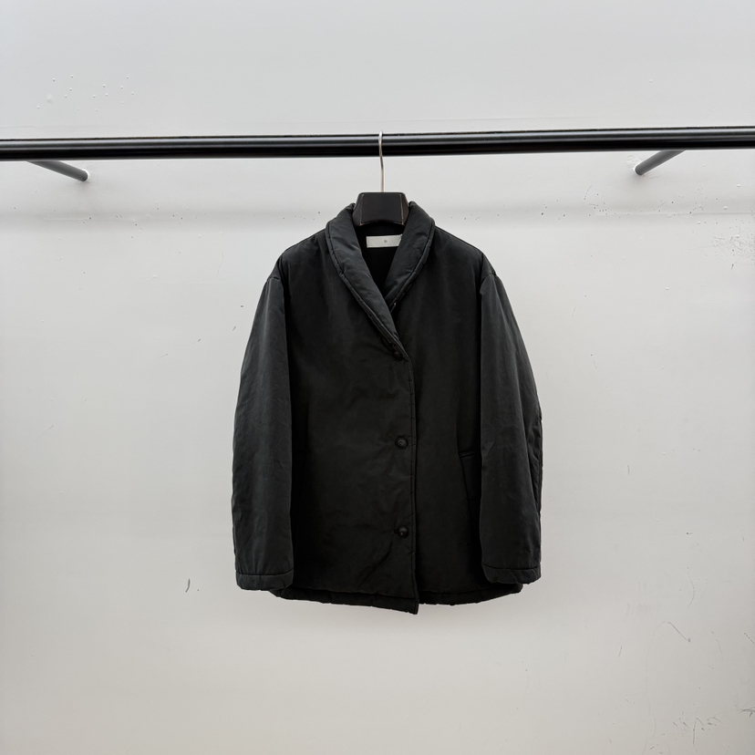 ID東大門直郵26秋冬青果領短款羽絨服單排三粒扣羽絨服ID短款羽絨服圖色3墨色