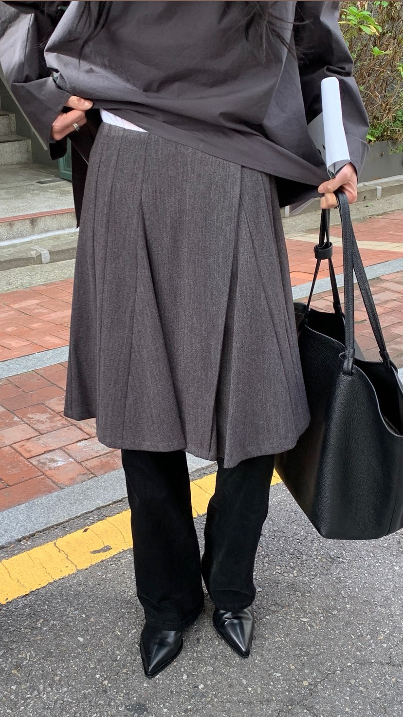 OVER RICH東大門實拍女裝新款推薦時尚休閑半身裙中短裙OVER RICH半身裙/中短裙
