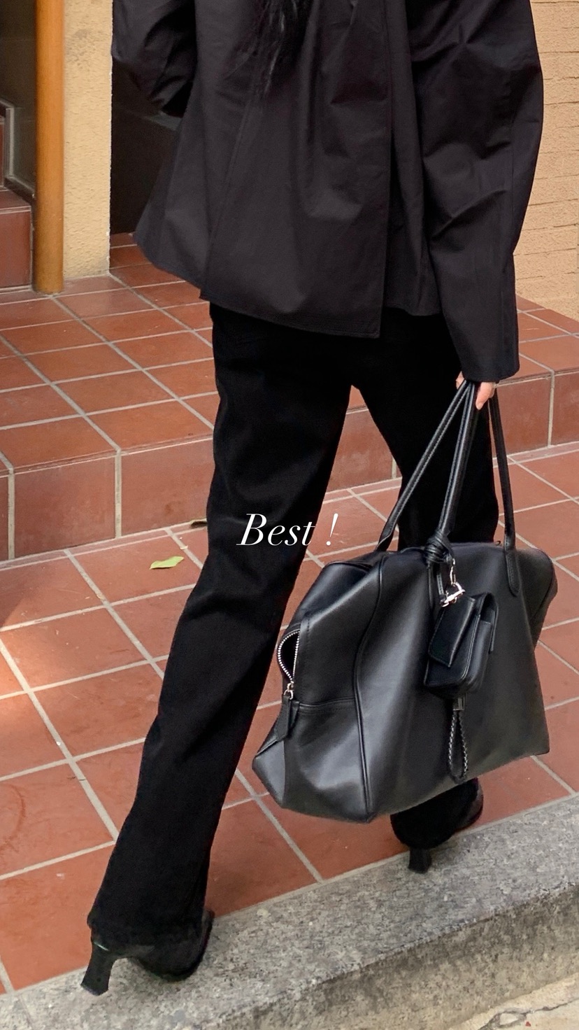 OVER RICH東大門實拍女士新品休閑推薦時尚牛仔褲加絨黑色OVER RICH牛仔褲